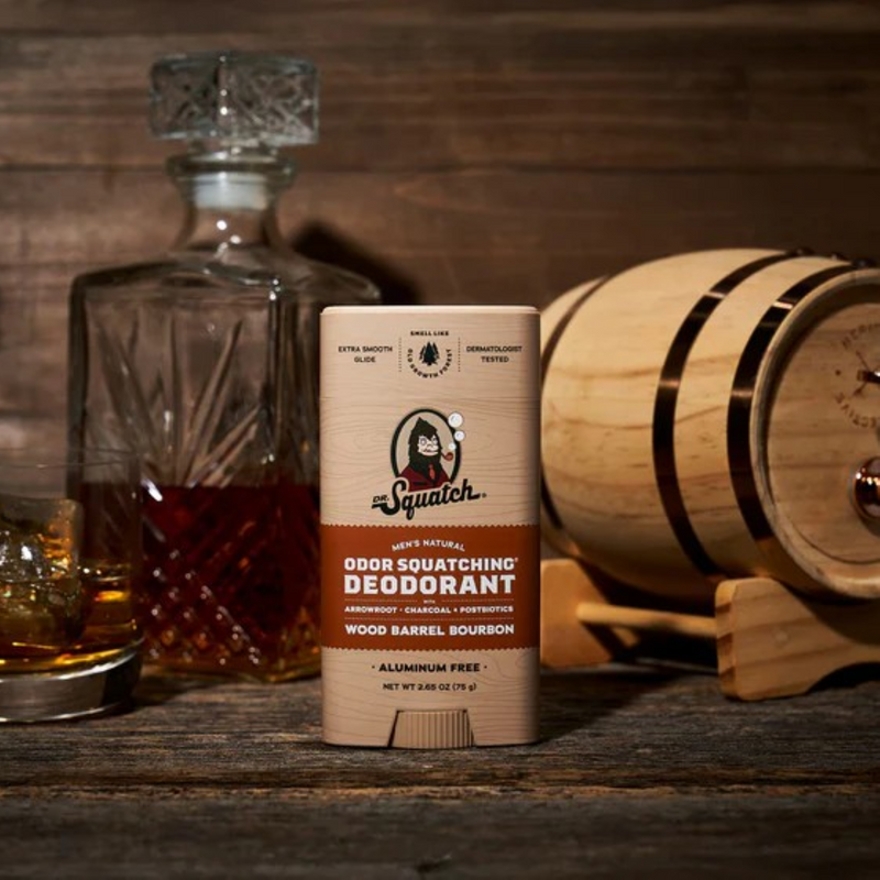 Dr. Squatch Wood Barrel Bourbon Deodorant - 2.65 oz.