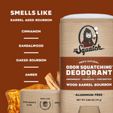Dr. Squatch Wood Barrel Bourbon Deodorant - 2.65 oz.