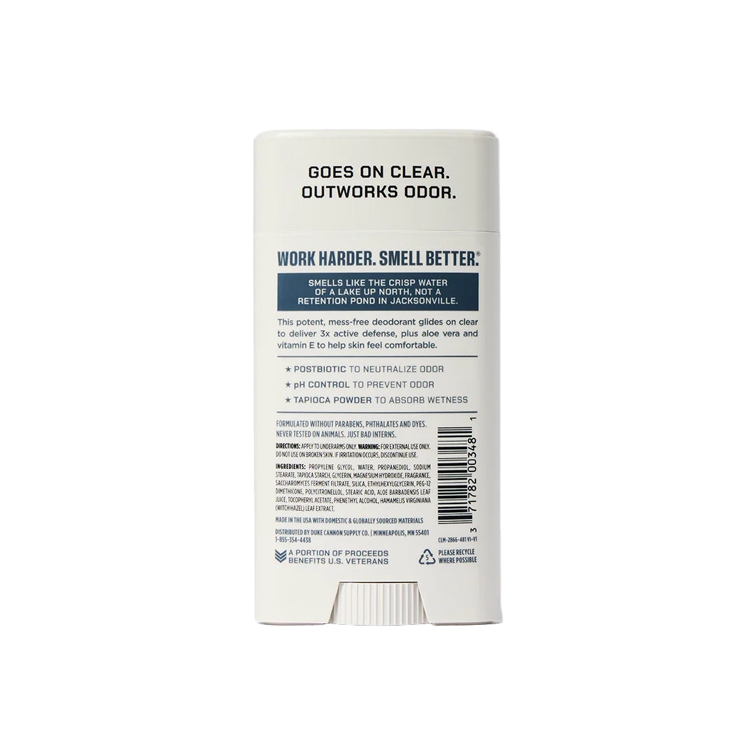 Duke Cannon Supply Co. Air Defense Active Deodorant Aluminum Free - Midnight Swim
