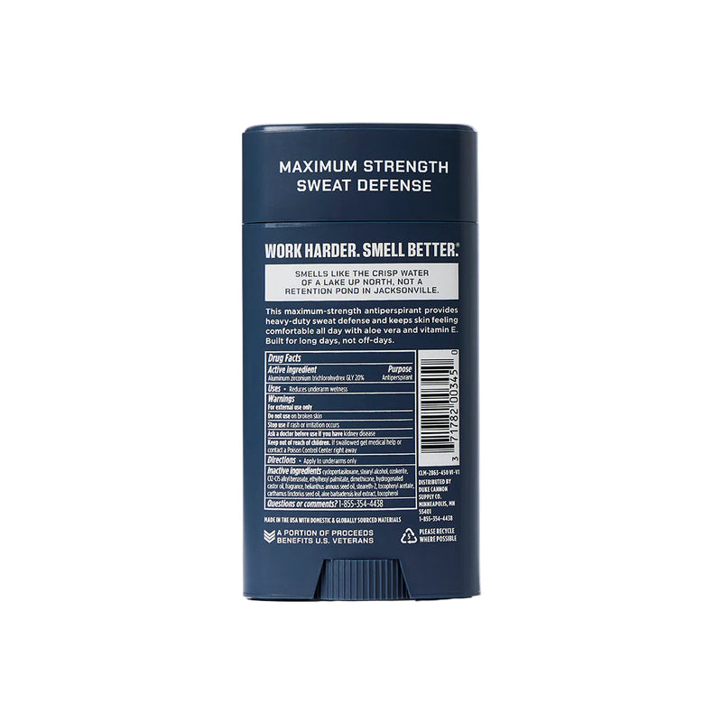 Duke Cannon Supply Co. Trench Warfare Antiperspirant Deodorant - Midnight Swim