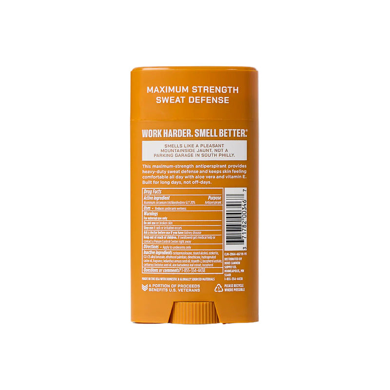 Duke Cannon Supply Co. Trench Warfare Antiperspirant Deodorant - Sawtooth