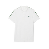 Lacoste Mens Ultra Dry Branded Stripe Tennis Short Sleeve Polo Shirt
