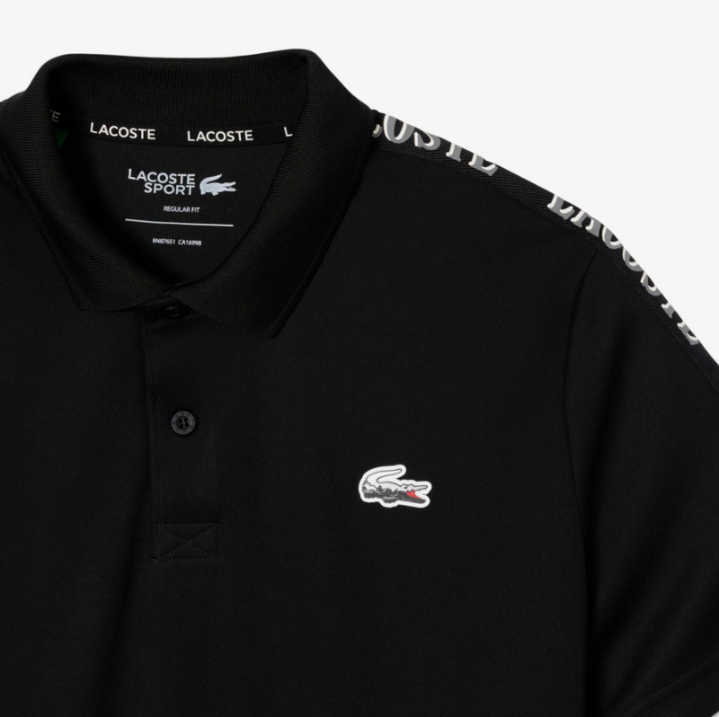 Lacoste Mens Sport Ultra Dry Landscape Crocodile Short Sleeve Polo