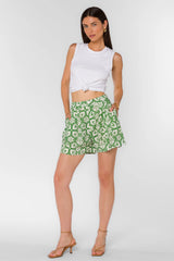 Velvet Heart Womens Donald Green Geo Shorts