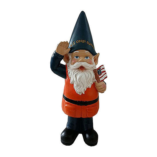 Coast Guard 12 Inch Resin Garden Gnome