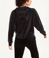 DKNY Womens Platinum Velour Hoodie