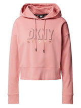 DKNY Womens Dropout Shadow Logo Pullover Hoodie