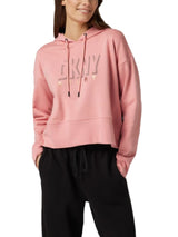 DKNY Womens Dropout Shadow Logo Pullover Hoodie