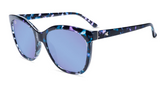 Knockaround Deja Views Glossy Indigo Frame - Snow Opal Lens - Polarized Sunglasses