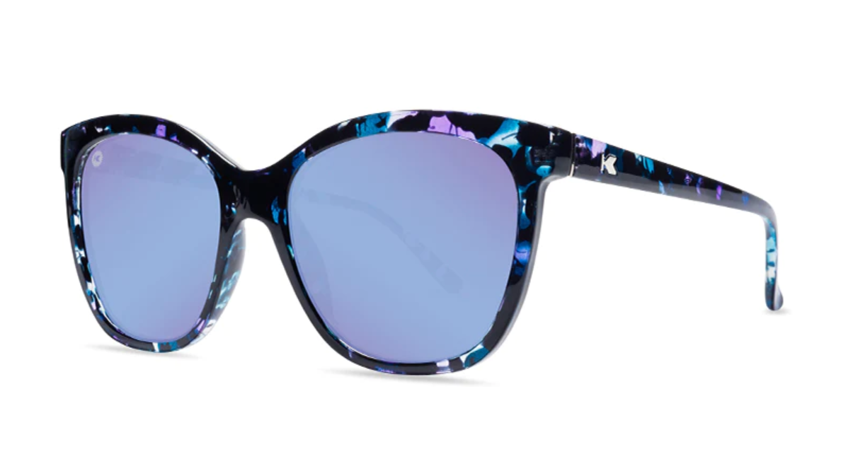 Knockaround Deja Views Glossy Indigo Frame - Snow Opal Lens - Polarized Sunglasses