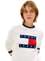 Tommy Hilfiger Tommy Jeans Women's Flag Logo Tipped Sweater