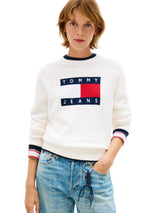 Tommy Hilfiger Tommy Jeans Women's Flag Logo Tipped Sweater