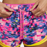 Nike Womens Dri-FIT Tempo Brief-Lined Printed Running Shorts