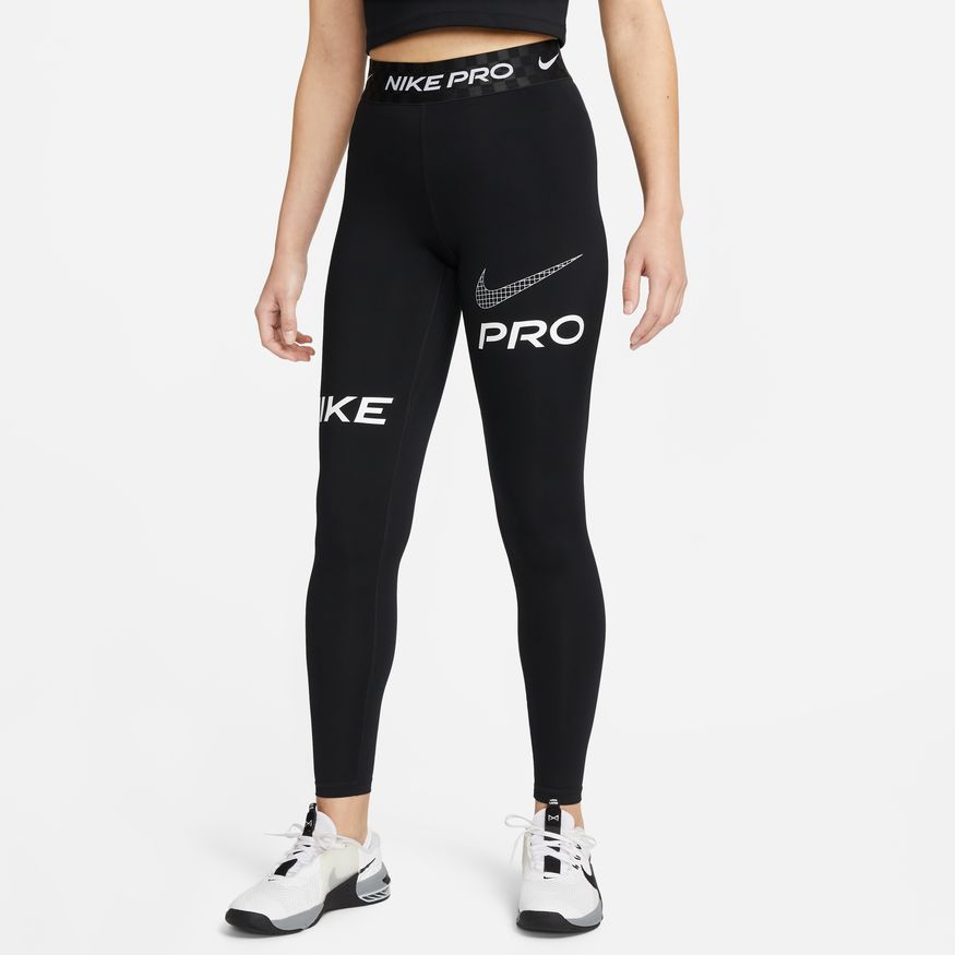 Nike Womens Pro Mid-Rise Graphic Training Leggings – ShopCGX