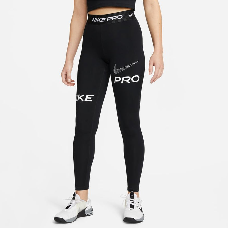 Nike Womens Pro Mid-Rise Graphic Training Leggings – ShopCGX
