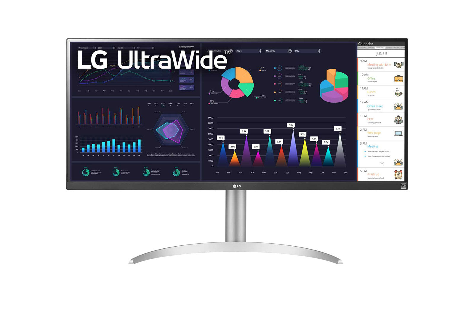 LG 34” UltraWide FHD VESA DisplayHDR 400 AMD FreeSync IPS Monitor with USB Type-C