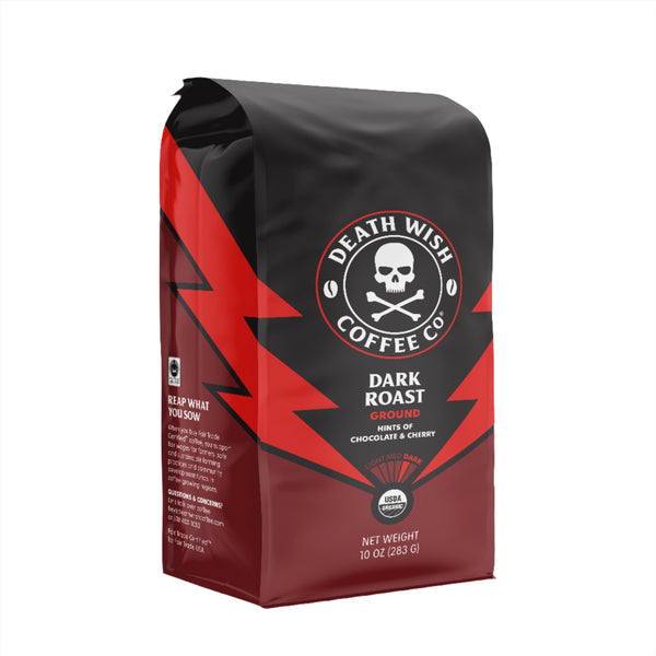 Death Wish Coffee Dark Roast Ground Coffee - 10 oz.