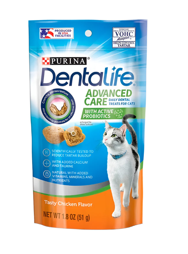 Purina DentaLife Chicken Flavor Dental Cat Treats - 1.8oz.