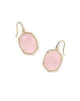 Kendra Scott Daphne Gold Pave Frame Drop Earrings