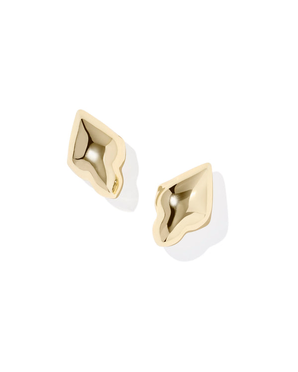 Kendra Scott Adeline Gold Metal Stud Earrings