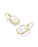 Kendra Scott Daphne Gold Frame Drop Earrings