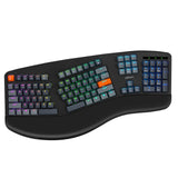 Adesso EasyTouch 1500 Wireless/Bluetooth/USB Multi OS 2X Large Print Illuminated Ergonomic Mechanical Keyboard