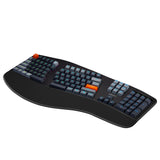 Adesso EasyTouch 1500 Wireless/Bluetooth/USB Multi OS 2X Large Print Illuminated Ergonomic Mechanical Keyboard