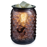 Candle Warmers Etc. Smokey Hobnail Vintage Bulb Illumination Fragrance Warmer