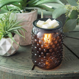 Candle Warmers Etc. Smokey Hobnail Vintage Bulb Illumination Fragrance Warmer