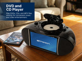 Emerson 9" TV & DVD Multi-Media Boombox with HD-Input