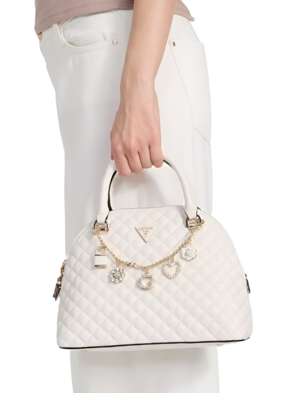 GUESS Everlee Dome Satchel Handbag