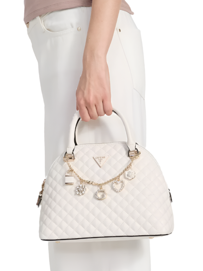 GUESS Everlee Dome Satchel Handbag