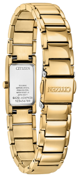 Citizen Womens Axiom Eco-Drive Watch - Gold-Tone Stainless Steel Bracelet