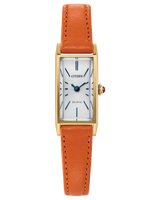 Citizen Womens Fio Watch - Orange Leather Strap