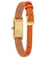 Citizen Womens Fio Watch - Orange Leather Strap