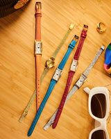 Citizen Womens Fio Watch - Orange Leather Strap