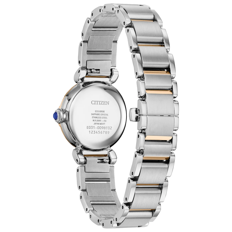 Citizen Womens L Mae Eco-Drive Watch - Silver-Tone Stainless Steel Bracelet