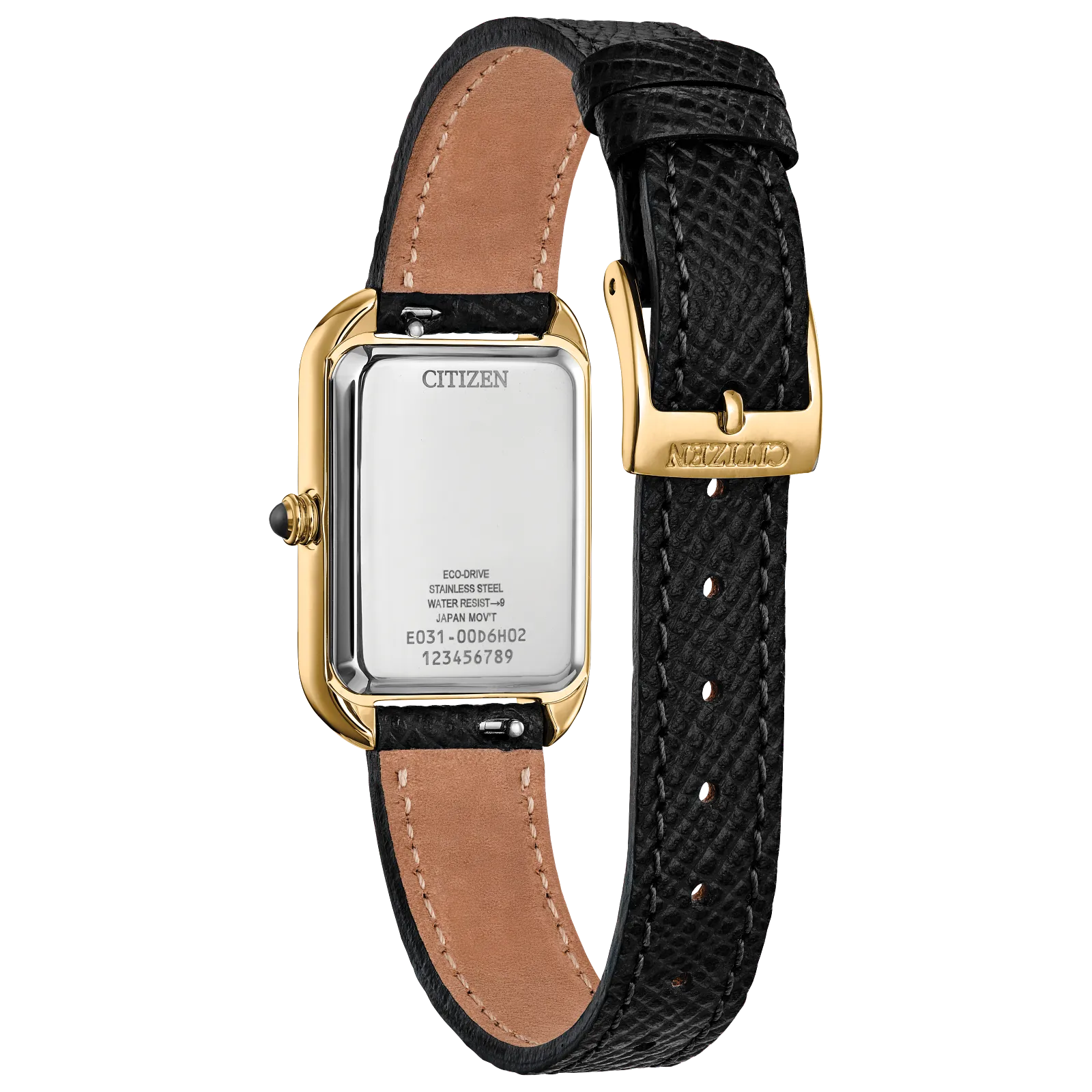 Citizen Women's Dress Classic Watch - Black Leather Strap Bracelet