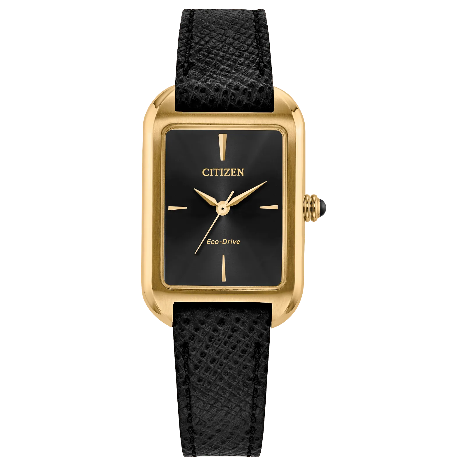 Citizen Women's Dress Classic Watch - Black Leather Strap Bracelet