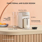 Nespresso by De'Longhi Vertuo Up Premium Coffee and Espresso Maker with Aeroccino Milk Frother