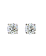 Effy 14K White Gold Diamond Stud Earrings