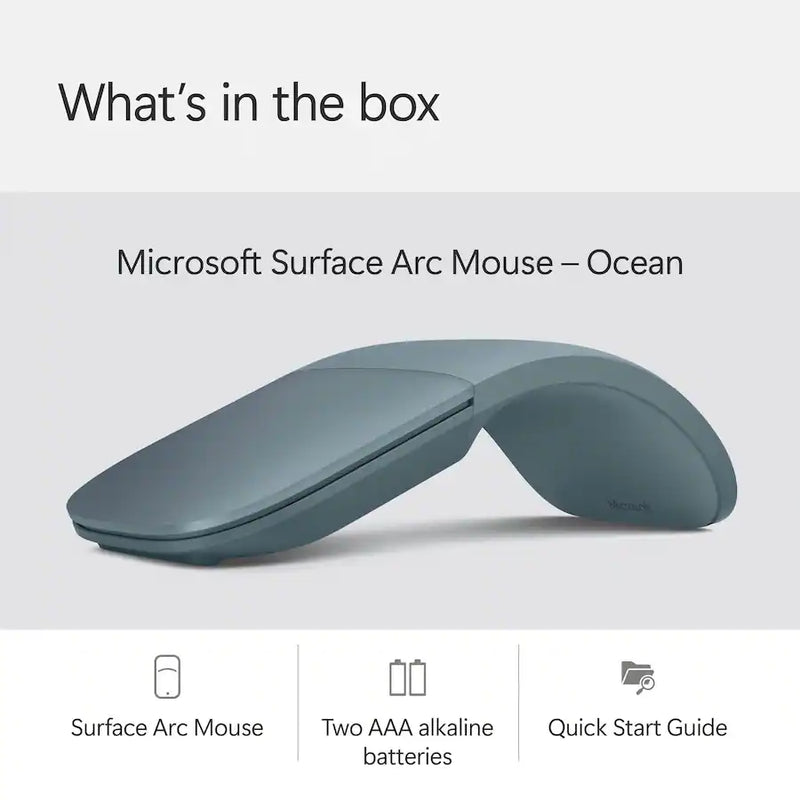 Microsoft Surface Arc Bluetooth BlueTrack Ambidextrous Wireless Mouse