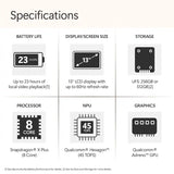 Microsoft Surface Laptop Copilot+ PC 13, Snapdragon X Plus 8-Core, 16GB RAM, 512GB UFS, Platinum