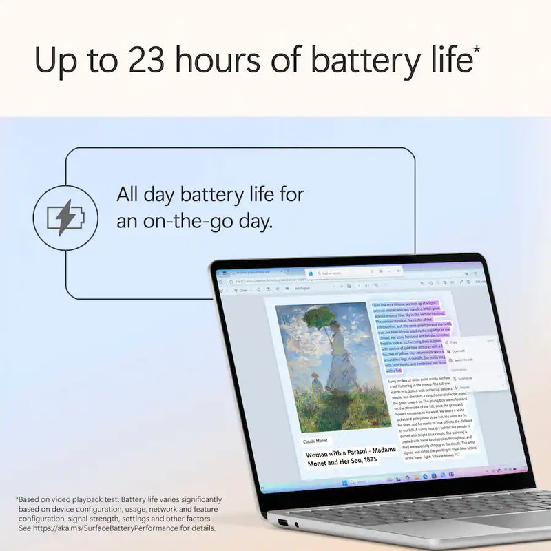 Microsoft Surface Laptop Copilot+ PC 13, Snapdragon X Plus 8-Core, 16GB RAM, 512GB UFS, Platinum