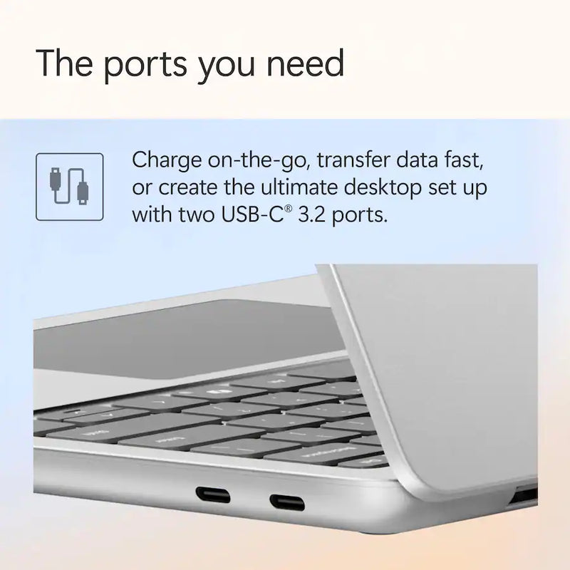 Microsoft Surface Laptop Copilot+ PC 13, Snapdragon X Plus 8-Core, 16GB RAM, 512GB UFS, Platinum