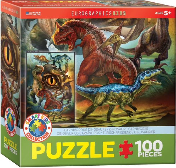 EuroGraphics Carnivorous Dinosaurs Puzzle - 100 Piece