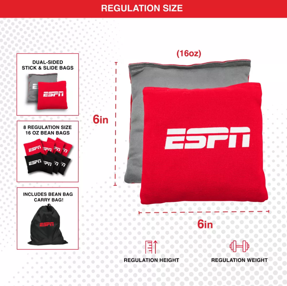 ESPN Classic 2'x3' Wood Cornhole Board Set