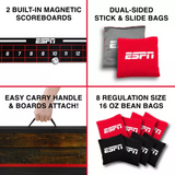 ESPN Classic 2'x3' Wood Cornhole Board Set