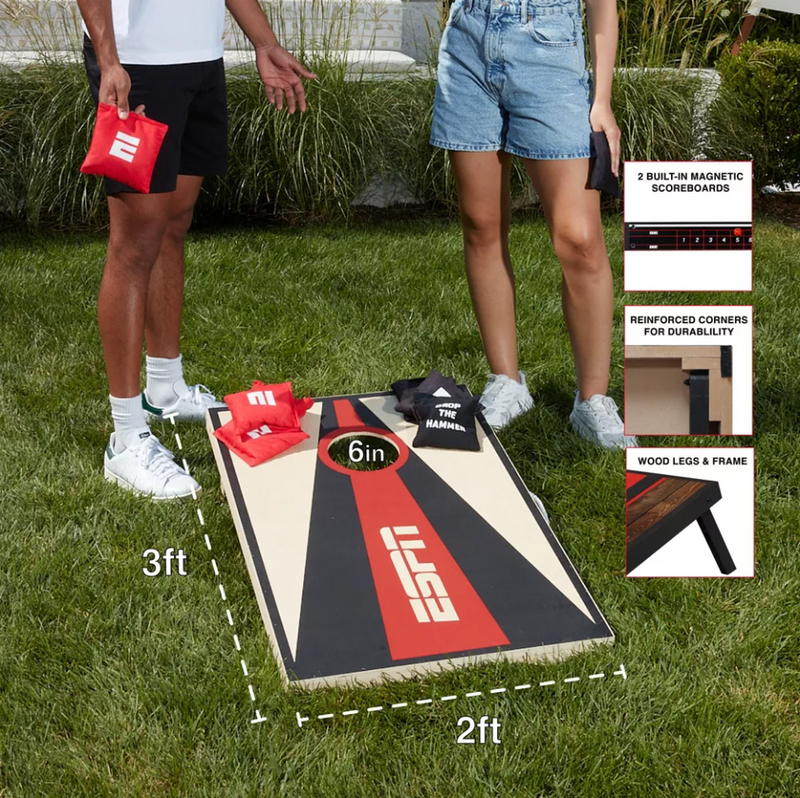 ESPN Premium 2'x3' Solid Wood Cornhole Board Set – ShopCGX