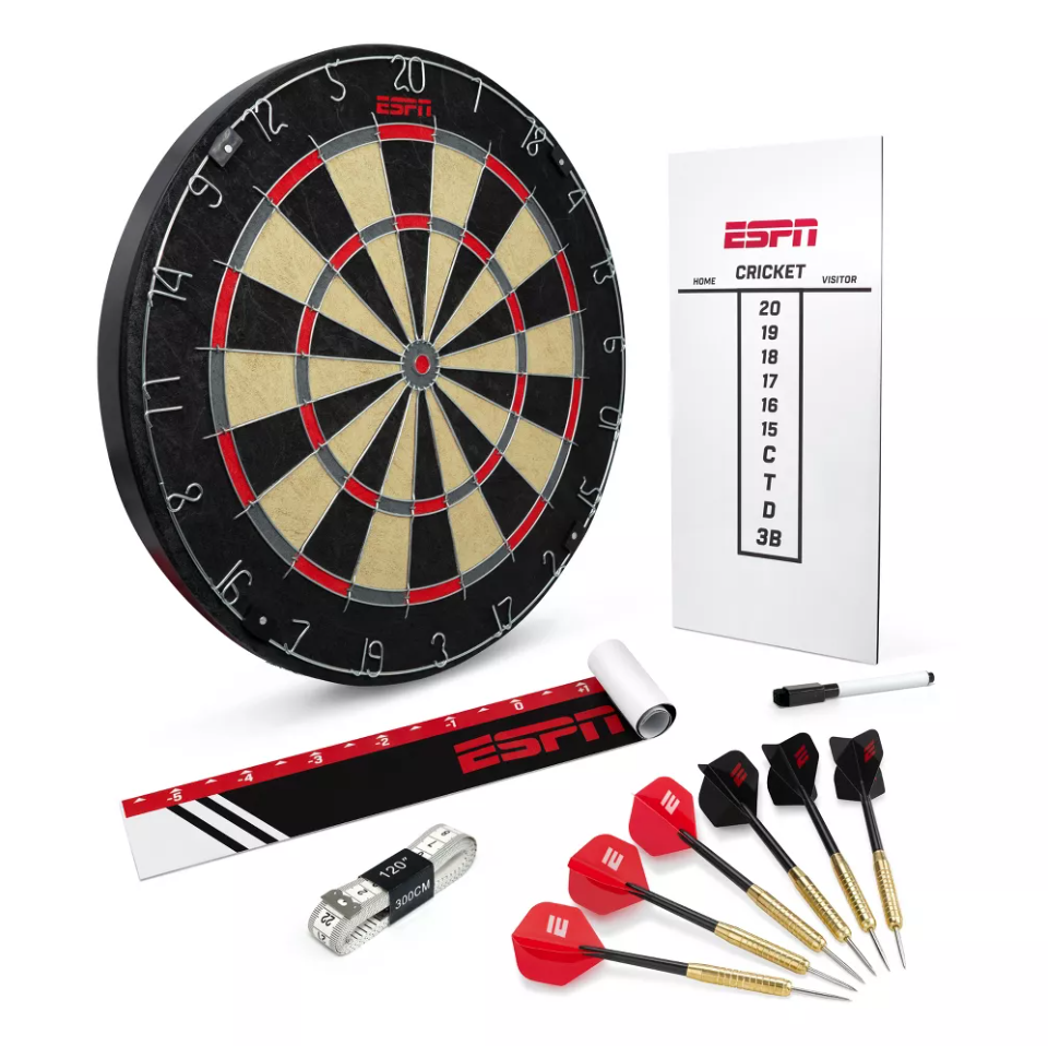 ESPN Pro Bristle Dartboard Starter Kit